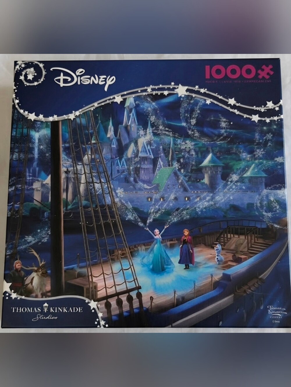 Disney Frozen Love and Magic Thomas Kinkade 1000 Piece Puzzle CEACO New Sealed